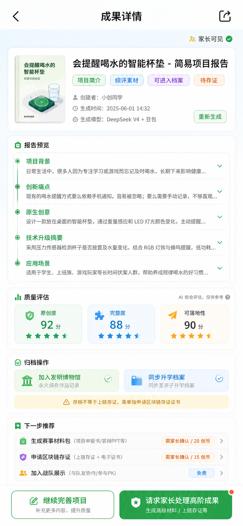 成果详情项目报告